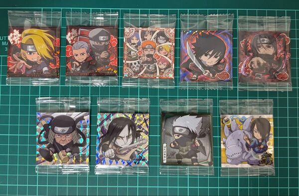 NARUTOウエハース 暁 サスケ イタチ デイダラ 角都 飛段 ヒルゼン 大蛇丸 カカシ 六尾