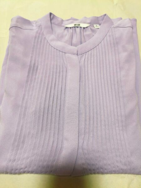 ユニクロ UNIQLO レーヨン ブラウスM 紫