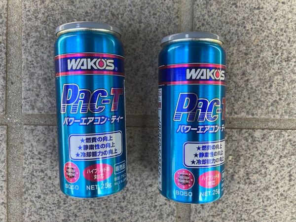 WAKO'S Pac-T エアコン用添加剤 パワーエアコンT 空缶 2本