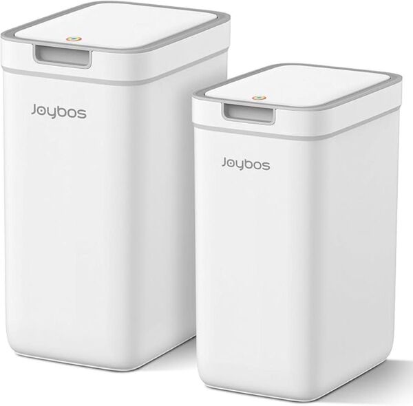 ゴミ箱 2個 蓋付きイジェクトキャップ付き14L コンパクト おしゃれ 処理機 ホワイト キッチン 自動開閉 ダストボックス