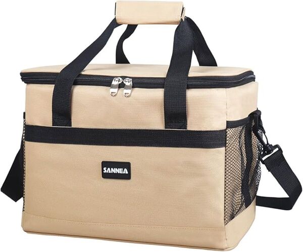 クーラーボックス 大容量 35L 4層断熱 布ハンドル 保冷 保温 軽量 ランチバッグ キャンプ おでかけ ピクニック