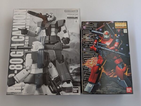 【訳あり】1/100 MG ガンキャノン+ ジムキャノン 2個セット