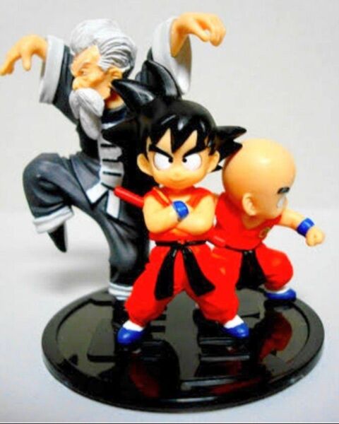 HGドラゴンボールフィギュア【 孫悟空&クリリン&ジャッキーチュン】完全未使用品☆美品☆天下一武道会 亀仙流集結!!亀仙人