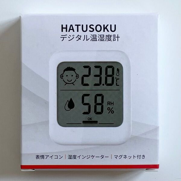 HATUSOKU デジタル 温湿度計 3way マグネット付き