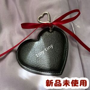 リボン付き ハートミラーチャーム