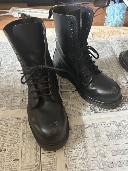 ドクターマーチン Dr.Martens 10ホール UK7 スチールトゥ