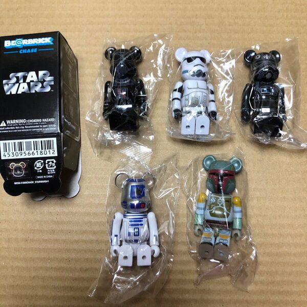 be@rbrick Chase starwars ノーマル5種セット スターウォーズ メディコム ダースベイダー ボバフェット