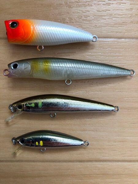 Lucky Craft ラッキークラフト ベビーポッパー Daiwa ダイワ TDペンシル TDミノー SCミノー 4個セット