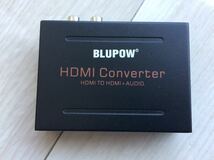 BLUPOW HDMI 分離 音声 デジタルオーディオ分離器 光デジタル/アナログステレオRCA出力 HDMIサウンド 分離 分配 中古_画像1