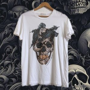 ALEXANDER McQUEE お兄系 Y2K 髑髏 羽根 半袖Tシャツ