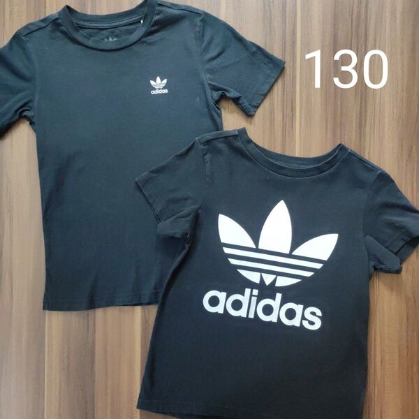 adidas キッズ 半袖 トップス Tシャツ セット 130
