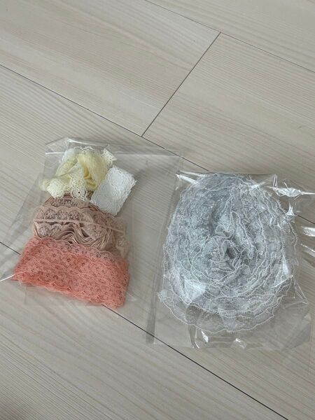 未使用レース4点セット とおまけ白レース ハンドメイド 手芸 裁縫材料