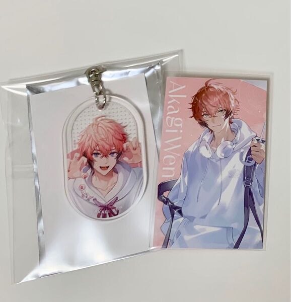 にじさんじ 赤城ウェン SUISAIRAIN ランダムビジュアルカード にじネイル ランダムアクリルキーホルダー