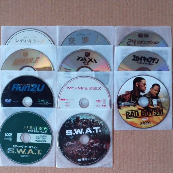 S.W.A.T 【スワット】他 レンタルアップDVD11枚セット 再生視聴済 バラ売り値下げ不可 出品本日限り
