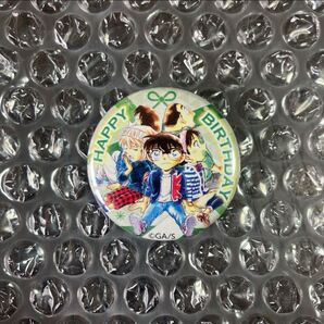 非売品 北栄町 青山剛昌ふるさと館 バースデー 誕生日 缶バッジ 緑 限定