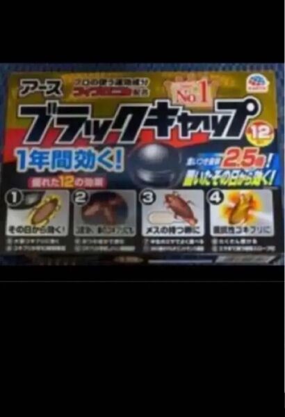食いつき抜群2.5倍タイプ アース ブラックキャップ12個 ゴキブリ対策 30日以内に購入した最新の品