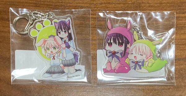 【新品未開封】高音さんと嵐ちゃん ヴィレッジヴァンガード限定 アクリルキーホルダー 全2種セット