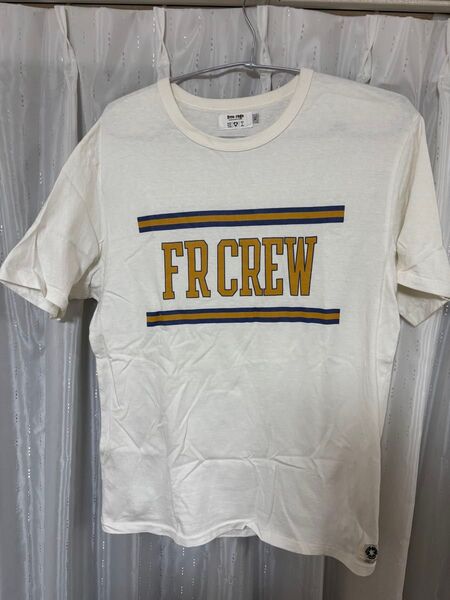 Free rage Tシャツ オフホワイト マスタードイエロー ロゴ サイズ3 XL 半袖 白Tシャツ