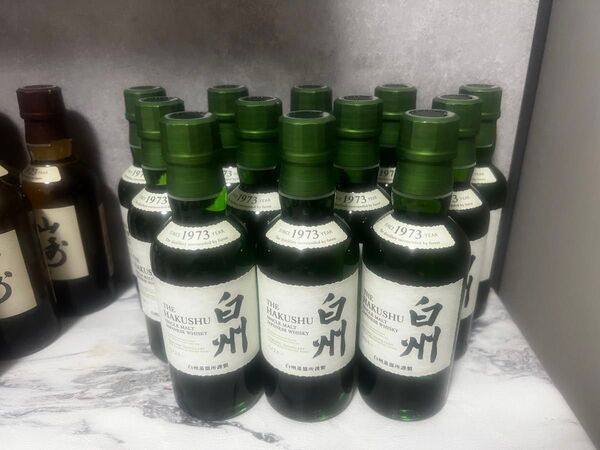 サントリーシングルモルト ウイスキー 白州 180ml SUNTORY 12本 ミニボトル