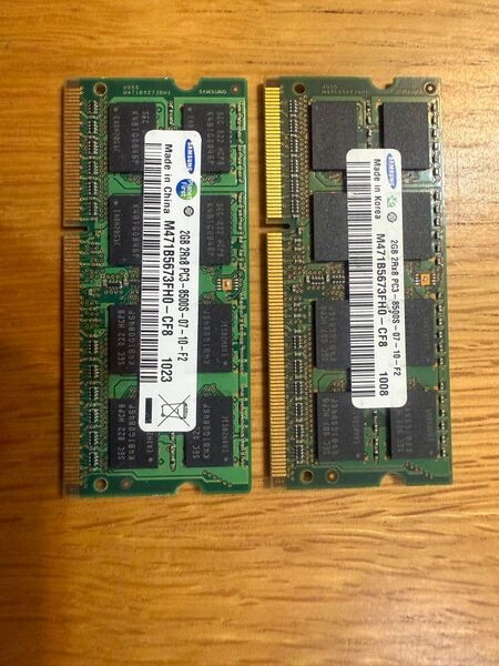 SAMSUNGチップ DDR3 2GB ×2枚 4GB メモリ