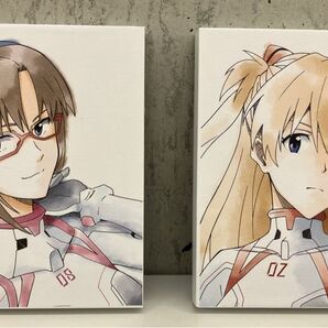 2024年 一番くじ マリアス 真希波 マリ アスカ ラングレー ペア2種セット キャンバスアート 水彩画風ミニキャンバス 外袋付