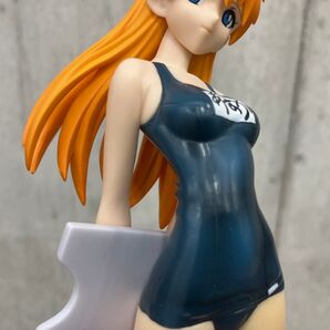 2010年 原型師:桜坂美紀 惣流 アスカ ラングレー フィギュア エナメル質感 スクール 紺色水着 SEGA 水着 外箱なし