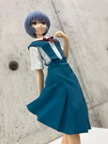 2014年 原型師:アサノユウジ 綾波レイ フィギュア 制服 Evangelion 微笑 白パン 黒ソックス SEGA 外箱無