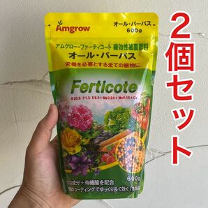 【肥料】アムグロー オール・パーパス(N20.6-P1.3-K9.3)600g 2個セット