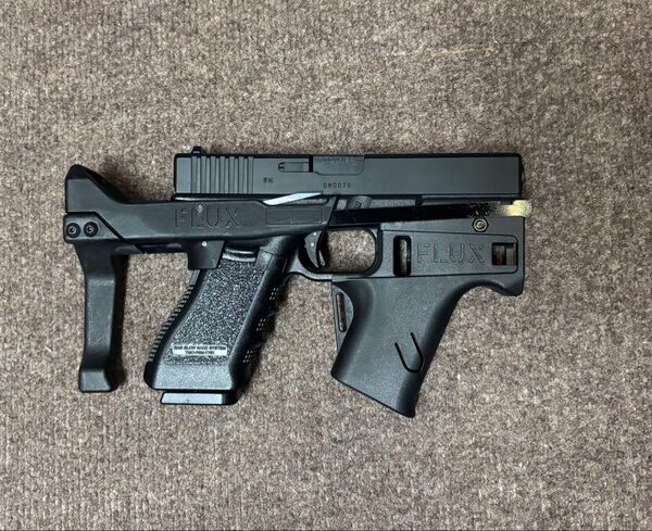 FLUX BRACE グロック ストック グリップ g17専用 エアガン 3件セット 新品未使用 東京マルイ使用可
