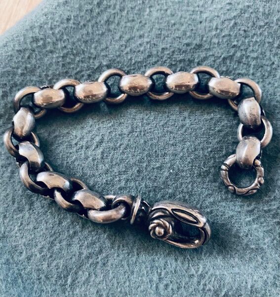 CHROME HEARTS クロムハーツ 風キーパーリンク ブレスレット シルバー925
