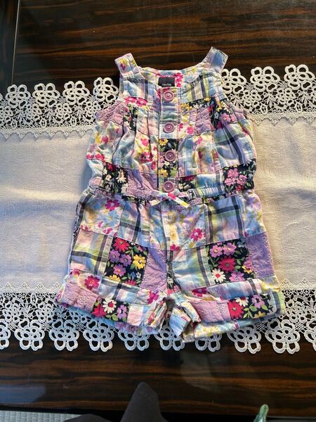 babyGap パッチワークロンパース 80