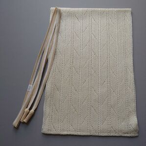 ★新品 夏物 帯締め帯揚げ 夏 伊賀組紐 組紐帯揚げ 日本製 アイボリー