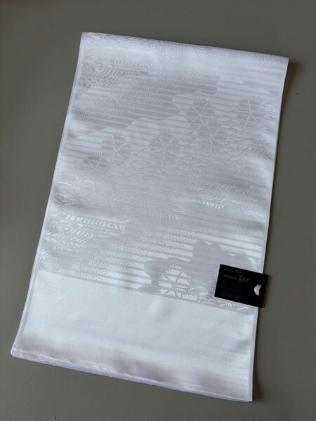 ★新品 夏帯揚げ ラミエール絽帯揚げ ポリエステル 洗える 白色(光沢有り)