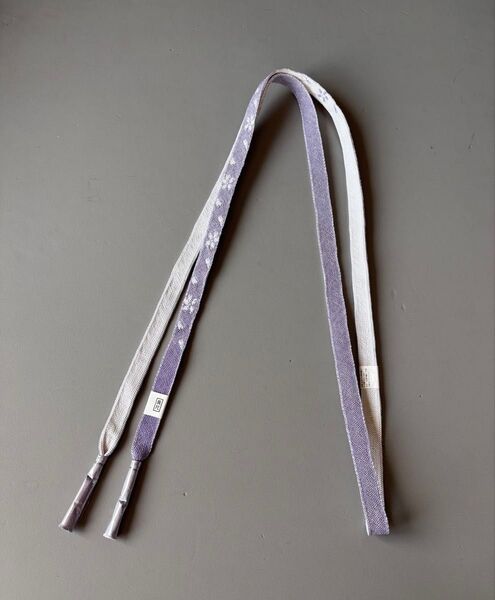 ★新品 夏 高来帯締め 長尺 LL寸 くすんだ藤色