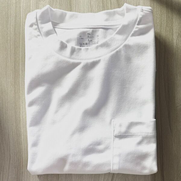 【新製品】無印良品 メンズ 涼感UVカット ワイド半袖Tシャツ サイズXL・白