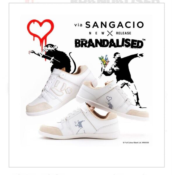 『via SANGACIO×BRANDALISED』バンクシーコラボスニーカー