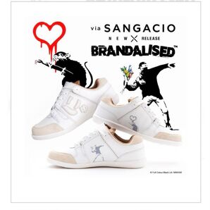 『via SANGACIO×BRANDALISED』バンクシーコラボスニーカー