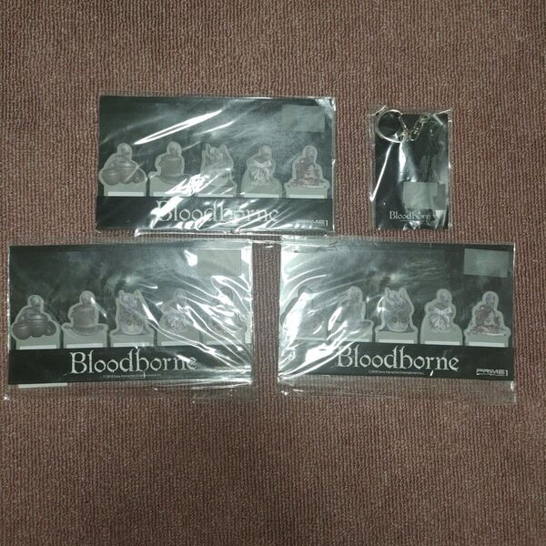 【新品未開封】Bloodborne ブラッドボーン 付箋 使者 3点 斧 アクリルキーホルダー 1点