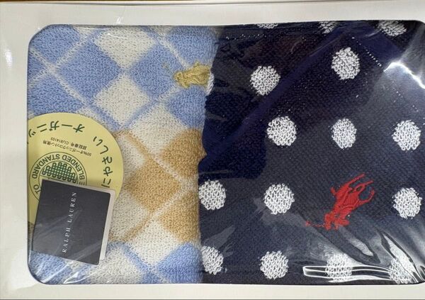 POLO RALPH LAUREN タオルハンカチ2枚セット 未使用