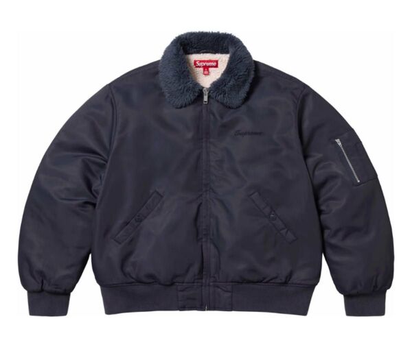supreme AOI Nylon Bomber Jacket navy M シュプリーム MA-1 ジャケット