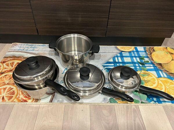 【美品】Amway アムウェイクイーン 片手鍋 両手鍋 セット 両手鍋 調理器具 フライパン 片手鍋