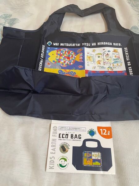 KIDS EARTH FUND エコバッグ 12Lナイロン スクールバッグ セブン&アイ