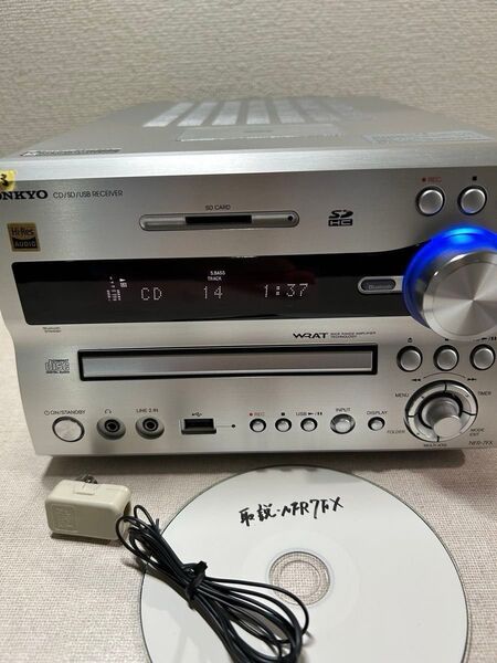 N13 整備美品 ONKYO NFR-7FX オンキョーハイレゾ 対応 CD/SD/USBレシーバー 本体のみ、リモコン無し