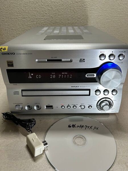 P13 整備美品 ONKYO NFR-7FX オンキョーハイレゾ 対応 CD/SD/USBレシーバー 本体のみ、リモコン無し