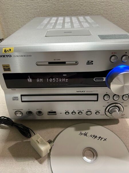 O13 整備美品 ONKYO NFR-9TX オンキョーハイレゾ 対応 CD/SD/USBレシーバー 本体のみ リモコン無し