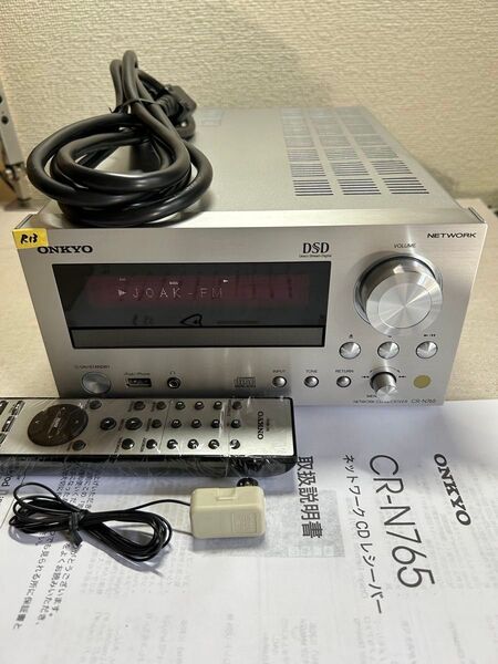 R13 整備美品 ONKYO オンキョー CR-N765 (S) ハイレゾ対応ネットワークCDレシーバー リモコン付き