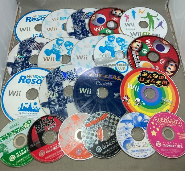 Wii GC ディスクのみ ゲームソフト 20枚セット まとめ売り I