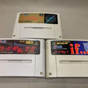 電池交換済み品 真・女神転生 真・女神転生2 真・女神転生if… 3本セット スーパーファミコン SFC