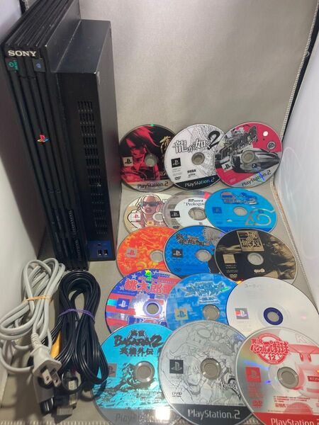 PS2 SCPH-30000 本体 ゲームソフト 15枚 セット PlayStation2