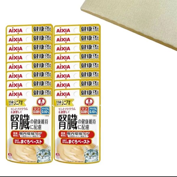 AIXIA 腎臓の健康維持に配慮 11歳からのまぐろペースト 16個セット